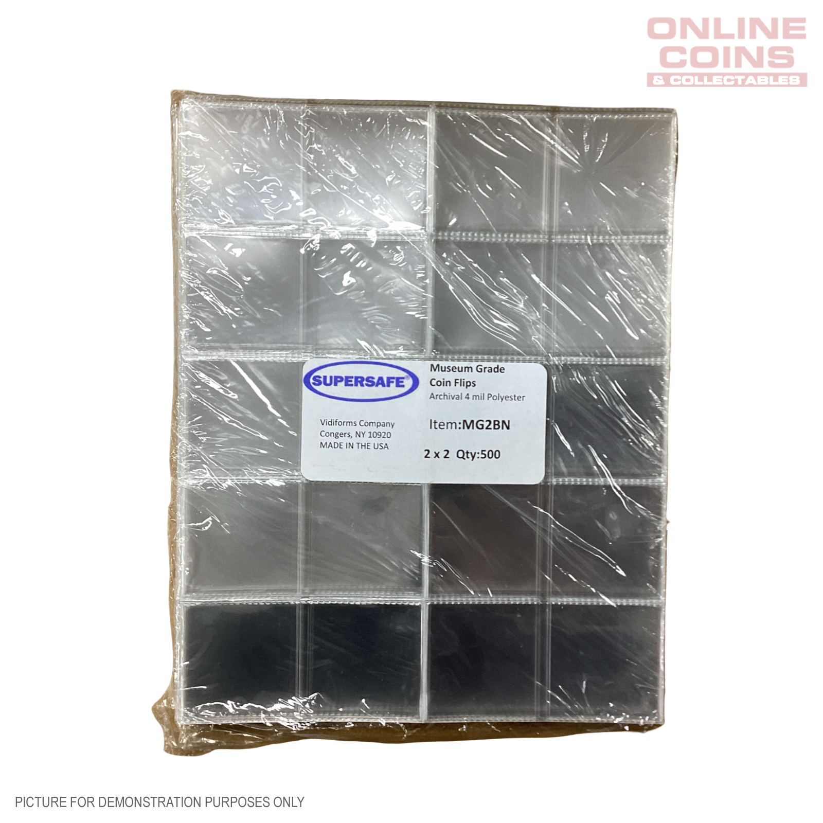 Supersafe Museum Grade Coin Flips - Pack of 500